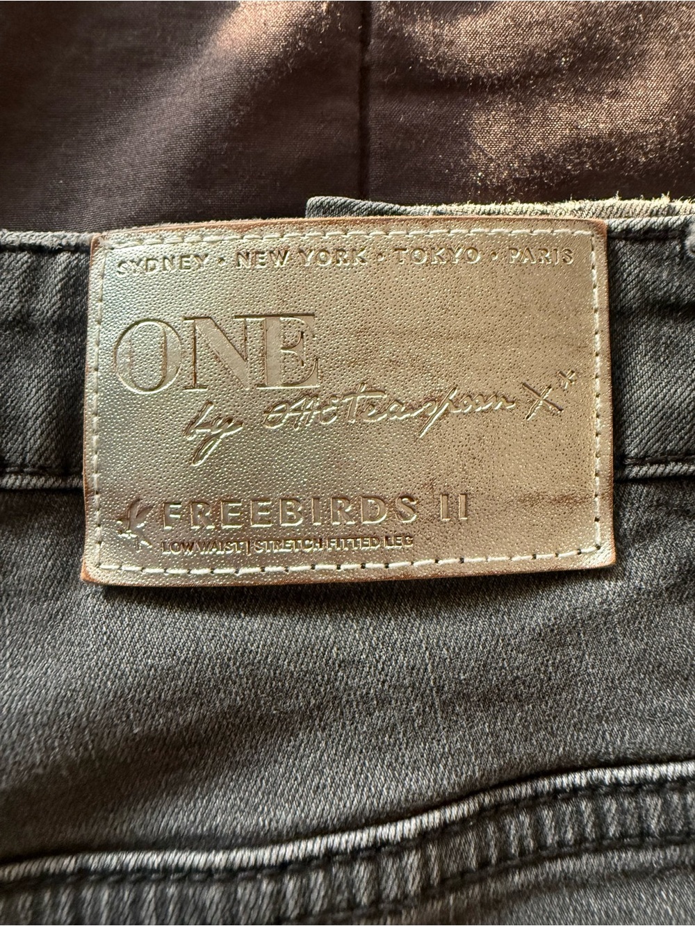 Women’s Gray Distressed Regular Jeans - Stretch Fit - Picture 5 of 7